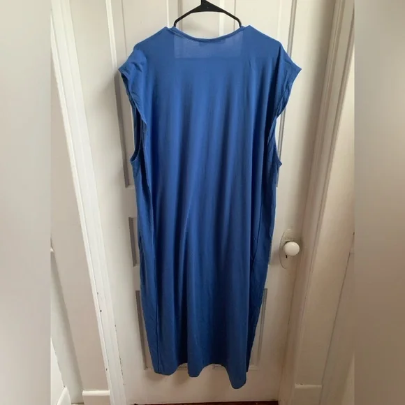 blue free people maxi dress Free People Taking Sides Maxi Dress — 100% Cotton main image 1